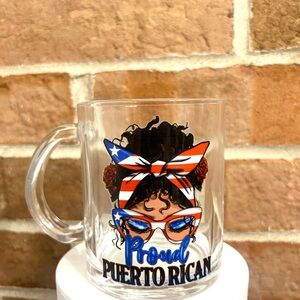 Proud Puerto Rican Glass Mug